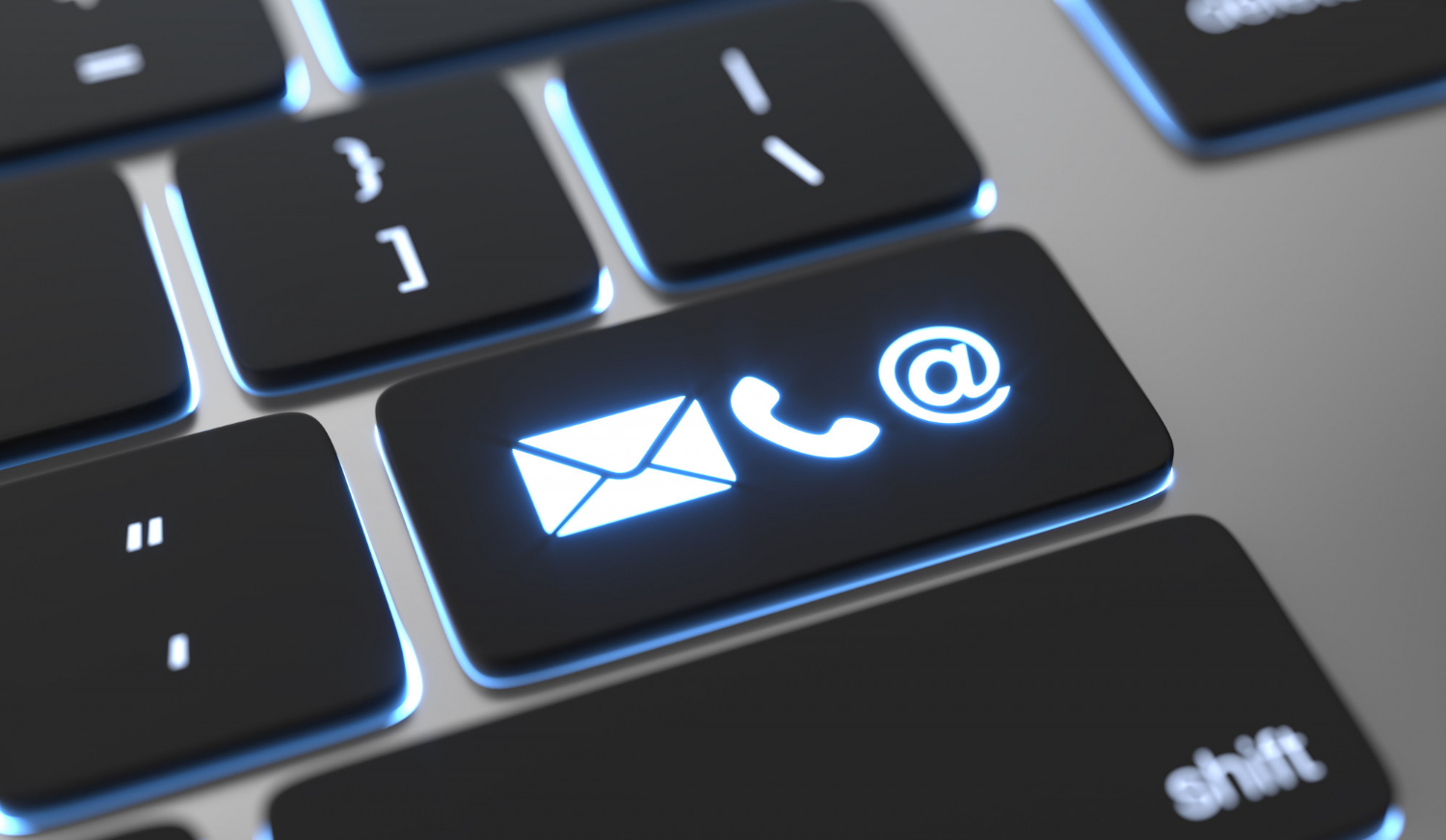 contact-icons-keyboard-button-online-contact-concept